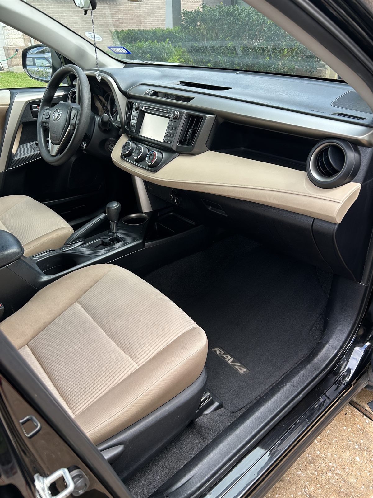 Toyota RAV4 front interior after detailing