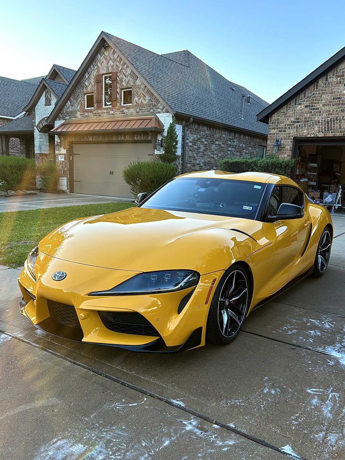 Toyota Supra after a full exterior detail
